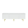 thumbnail image 5 of Modern warm white TV cabinet , for Living Room Bedroom Living Room Tv Stand Entertainment Media TV Center, 5 of 9