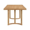 thumbnail image 5 of Christopher Knight Home 69" Modern Rectangular Dining Table, U-Shaped Trestle Base, Solid Wood, Seats 6, Natural, 5 of 6