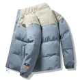 thumbnail image 4 of Parkas acolchadas, chaquetas de plumón para hombre, abrigo acolchado para hombre, ropa de abrigo vintage, ropa de abrigo informal coreana, ropa de abrigo pesada para invierno, 4 of 4