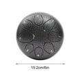 thumbnail image 2 of Steel Tongue Drum Rain Drum for Outside Garden, 6 Inch 6 Note Rain Chime, Handpan Drum with Drumsticks Gifts, Instrument Soothing Sound Steel Tongue Drum, 2 of 5