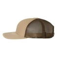 thumbnail image 2 of Richardson - Adjustable Snapback Trucker Mesh Cap, Khaki / Coffee, 2 of 3