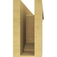 thumbnail image 4 of 6"W x 36"D x 12"H Thin Sheridan Rough Cedar Woodgrain TimberThane Corbel, Primed Tan, 4 of 6