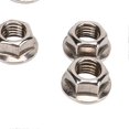 thumbnail image 2 of 40pcs M10x1.25mm Hxagonal Flange Nuts Stainless Steel Rust Resistant Fine Flange Nut Set, 2 of 2