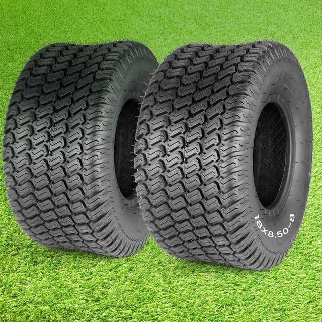 Set de neumáticos para cortacésped Lucky Seven 18x8.5-8, 4 lonas, sin cámara
