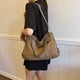 thumbnail image 2 of Bolso Bandolera Hombro Lona Informal Gran Capacidad (marrón), 2 of 9
