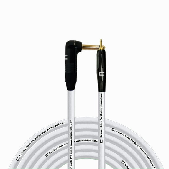 Coluber Cable Right Angle 1/4" TS to 3.5 TS Male - Pro Audio Interface Cable