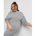 thumbnail image 5 of Hanes Originals Women's French Terry Sweatshirt (Plus Size) Concrete Pe Heather 4X, 5 of 5