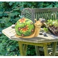 thumbnail image 5 of Garden Statue Snail Figurine - Solar Powered Resin Animal Sculpture, Indoor Outdoor Decorations, Patio Lawn Yard Art Ornaments, 5 of 6