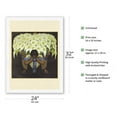thumbnail image 2 of The Seller of Calla Lilies (El Vendedor De Alcatraces) - From an Original Color Painting by Diego Rivera c.1941 - Japanese Unryu Rice Paper Art Print 24 x 32 in, 2 of 4