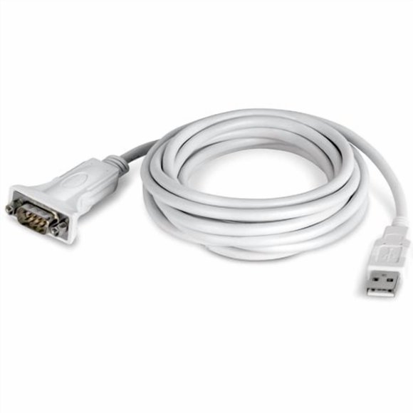 TRENDnet USB to Serial Adapter TU-S910 3m (10 Feet) USB to RS-232 Serial Converter Windows and Mac Compatible White