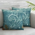thumbnail image 3 of Qinduosi Beach Throw Pillow Covers Inch Set of Starfish Ocean Blue Decorative Pillows Case Soft Velvet Outdoor Cushion Covers for Couch Sofa Bed Home Decor, 3 of 5
