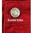 thumbnail image 6 of LIFEGUARD Women's Vintage Washed Look Red Denim High Waisted Shorts (XS (0/2)), 6 of 6