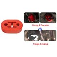 thumbnail image 3 of 3mirrors Exhaust Hangers Muffler Bushing Insulator Shock Absorbent Mount Bracket - 4PCS (Red), 3 of 8