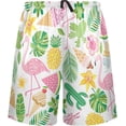 thumbnail image 2 of GZHJMY Flamingo Pajama Pants Short for Men, Lounge Pants Lightweight Men Pajama Bottoms with Drawstring Pockets, Christmas New Year Birthday Gifts, XX-Large, 2 of 7