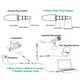 thumbnail image 5 of 2pcs 3.5mm 4 Polos Audio Estéreo Y Splitter Cable Adaptador A, 5 of 9