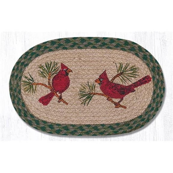 Capitol Importing 81-365C 10 x 15 in. Cardinals Printed Oval Swatch