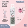 thumbnail image 3 of Miyuki Delica Seed Beads – Size 11/0 (1.6 mm), DB1566, Opaque Avocado Luster, 7.2 g, Approx. 1440 Beads, 3 of 7