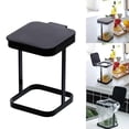 thumbnail image 2 of Bote De Basura De Metal Encimera De Cocina De Metal Soporte Para Bolsa De Basura Papelera De Hierro Forjado Estante De Basura Con Tapa Abatible Para Dormitorio Cocina Sala De Estar Speravity HA027981-01, 2 of 6