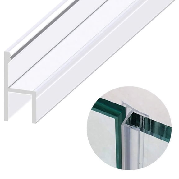 120 Inch Shower Glass Door Seal Strip,Silicone Soft Shower Door Sweep to Stop Leaks, Frameless Seal Strip