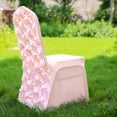 thumbnail image 2 of Efavormart Satin Rosette Blush Stretch Banquet Spandex Chair Cover Dinning Event Slipcover For Wedding Party Banquet Catering, 2 of 5