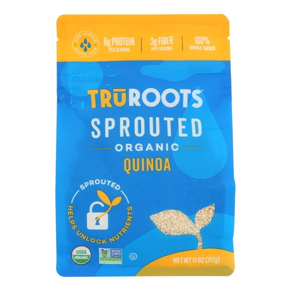 Truroots - White Quinoa Og2 Sprouted - 11 OZ, Case of 6