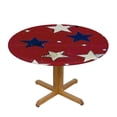 thumbnail image 3 of WYYP  Patriotic Stars Tablecloth Disposable Red Table Covers for Independence Day Memorial Day Veterans Day 4th of July Party Supplies Decorations,  42-46, 3 of 8