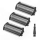 thumbnail image 1 of Replacement Brush Heads 3-Pack for Efficient Grooming, Fits BG2000 Series and BG5025 BG7030 Models, 1 of 5