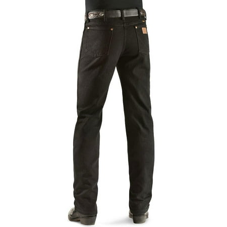wrangler men's big and tall cowboy cut slim fit jean, shadow black, 36w x 38l