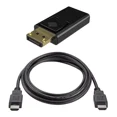 thumbnail image 1 of Adaptador Displayport A Hdmi 1080p + Cable Hdmi 1.5 Metros, 1 of 2