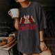 thumbnail image 1 of Pntutb Blusa de manga corta con estampado de calavera, sol y luna, estilo vintage, para mujer Pntutb Pntutb-4606, 1 of 9
