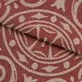 thumbnail image 3 of BNM Cotton Blend Vintage Medallion Bedspread Set, Twin, Berry Red, 3 of 5