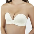 thumbnail image 2 of Women Push Up Bra Lift Invisible Wirefree Anti-Slip Strapless Bra, 2 of 5