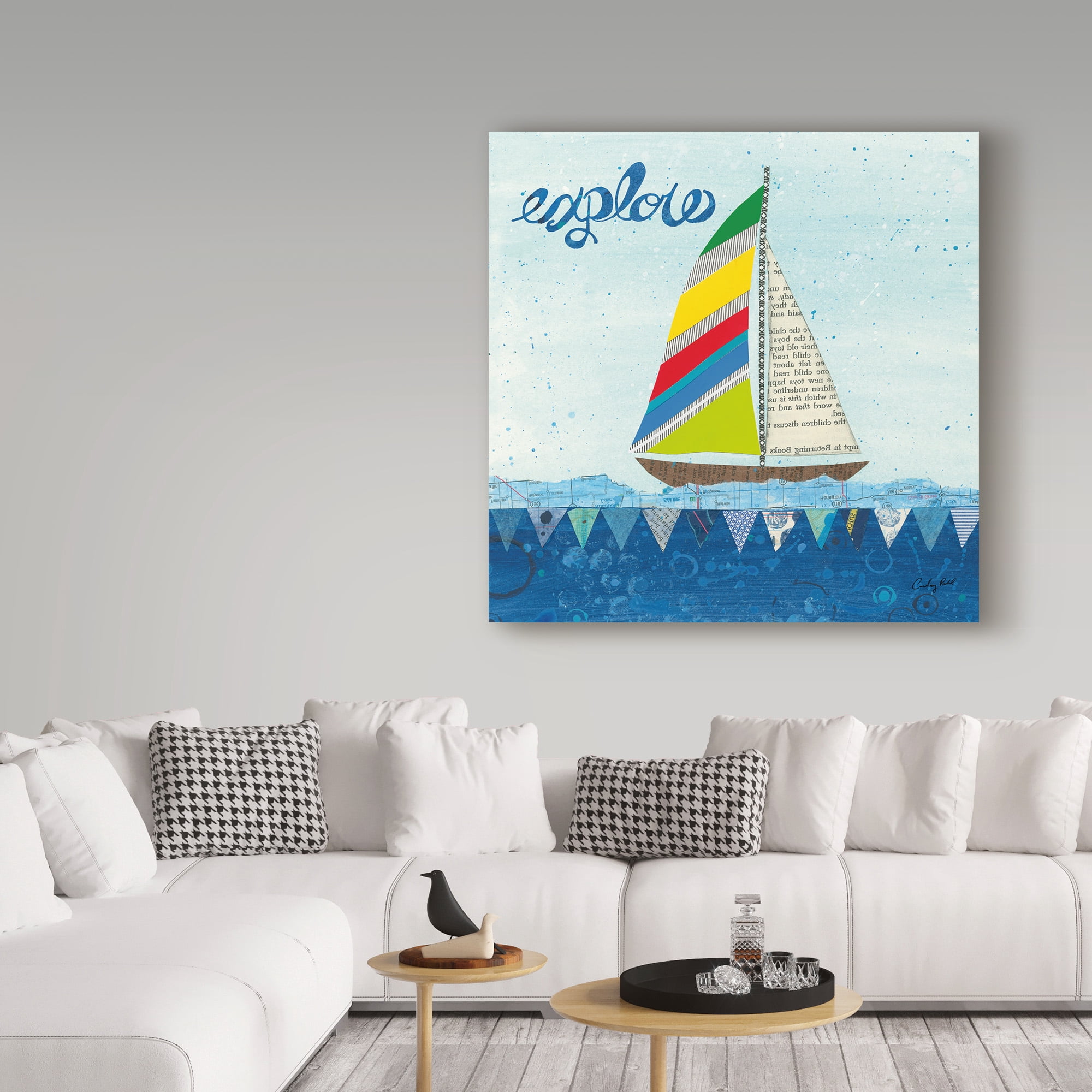 Trademark Fine Art 'Rainbow Spinnakers IV' Canvas Art by Courtney Prahl