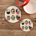 thumbnail image 2 of SKYSONIC Cute Cat Cupcake Pot Holders Trivets, 2 Pcs Heat Resistant Trivets,Halloween Doodle Cartoon Cotton Thread Weave Mats for Hot Pads Pans Pot Bowl Teapot for Kitchen Decor, 2 of 7