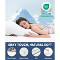 thumbnail image 4 of ALANDA Cooling Pillowcases, 2 Pack Standard & Queen Size Pillowcases Ultra Cool Pillow Cases with Stretch Japanese Q-max 0.55 Arc-Chill Cooling Fiber for Hair Skin Night Sweat Hot Sleeper - White, 4 of 7