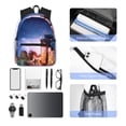 thumbnail image 6 of Fotbe Lantern On Snow With Christmas Lightweight Casual Laptop Backpack for Men and Women, Daily use Waterproof backpack, Backpack for College, 6 of 8