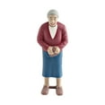 thumbnail image 3 of Figura humana en miniatura, figura de personaje, escenas en miniatura, familia, figura en miniatura para casa de muñecas, diorama, arquitectura Abuela, 3 of 9