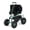 Mint green with backrest and armrest, variant on Studyset Heavy Duty Rolling Garden Work Seat, 400 lbs Capacity, 360° Swivel Adjustable Stool, Extendable Handle, All-Terrain Tires for Patio, Yard, and Outdoors