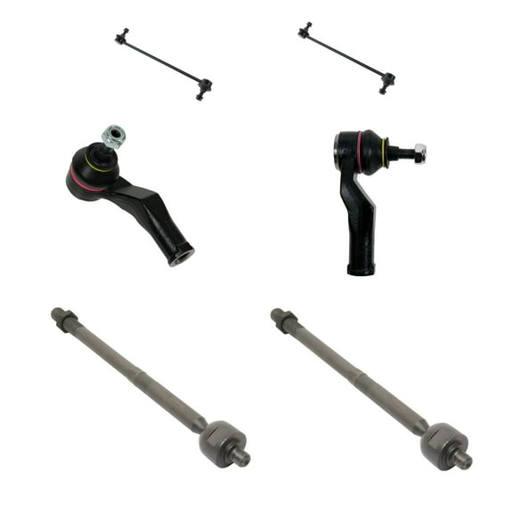 TRQ Front Inner Outer Tie Rods Sway Links Steering Suspension Kit 6pc for Volvo PSA64961