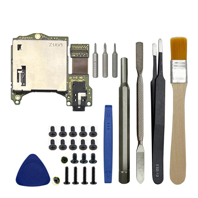 Lector de Tarjetas de Juego Onyehn para Nintendo Switch HAC 001 con Puerto Auriculares y Herramientas