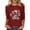 Wine, variant on Active Tops Women Long Sleeve T Shirts Long Sleeve Tee for Women Long Sleeve Compression Shirts for Women Swim Womens Solid Tee Shirts Long Sleeve Comfort Womens Too Raglan Shirts Red L