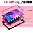 thumbnail image 5 of for Xiaomi Redmi Pad 2 Case 11 2025, 360 Rotating Shockproof Cover with Stand, Handle, Shoulder Strap (TB336FU/TB330FU), Rose Panel, 5 of 7