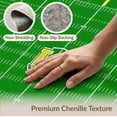 thumbnail image 6 of ODIKA 9'x12' Washable Area Rug Non-Shedding, Easy Care Field Football Layout Athletic Stripes Touchdown Theme for Master Suite, California King, Under Bed, 6 of 7