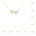thumbnail image 1 of Qarigey Carta encanto constelaciones tema zodiaco collar cómodo joyería cadena encanto colgante para amante Festival regalos Virgo oro Type1 NO1, 1 of 6