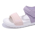 thumbnail image 4 of Sandalias para niños Toes ABIERTA Zapatos planos Sandalias de verano sin deslizamiento SOLO (29) Púrpura, 4 of 6