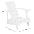 thumbnail image 5 of Safavieh Mopani Outdoor Patio Adirondack Chair - White, 5 of 6