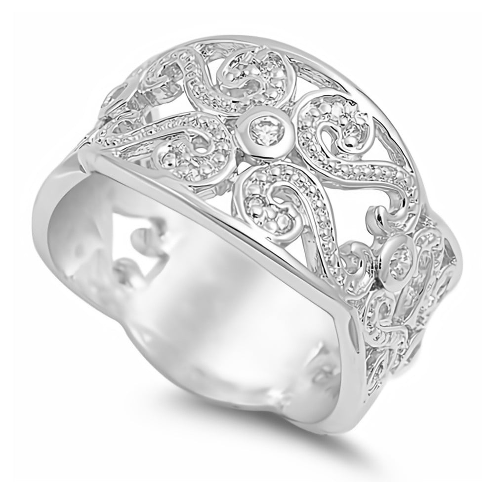 Glitzs Jewels 925 Sterling Silver CZ Ring Cubic Zirconia Jewelry Gift Clear Glitzs Jewels 925 Sterling Silver CZ Ring Cubic Zirconia Jewelry Gift Clear