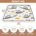 thumbnail image 4 of WOBOGO Cute Sloth Patterns Lying on A Branch Baby Playmats Extra Large Waterproof Rollable Activity Pads for Toddlers 50×50inch, 4 of 7