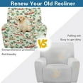 thumbnail image 5 of Renewold Hawaii Jack Russell Terrier Extra Large Recliner Cover Soft Thick Sofa Protector 4 Pieces Reclining Sofa Slipcover Recliner Seat Cover with Elastic Bottom and Side Pocket, 5 of 8