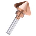 thumbnail image 4 of 3 Flutes Countersink Drill Bit 50mm HSS Metal Hole Drilling Tool 90 Degree HSS Chamfering Tool, 4 of 5